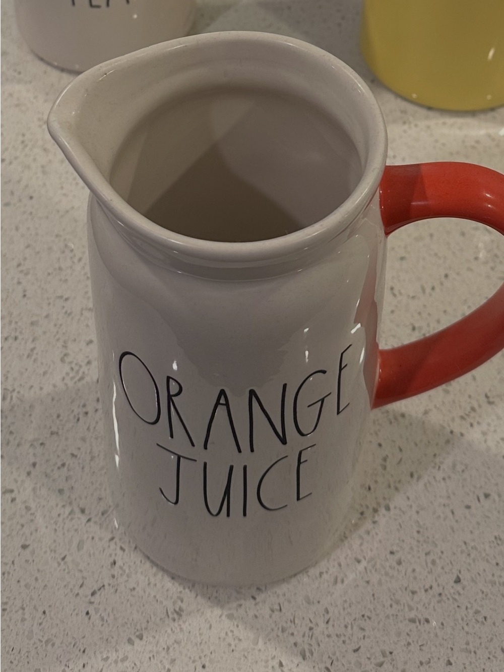 Rae Dunn Orange Juice pitcher